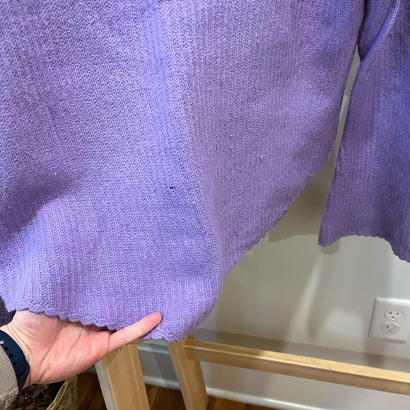 Vintage Lavender Purple Sweater Lambswool Angora large baby sitter y2k hong kong - Picture 2 of 4